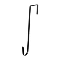 Bothyi - Gancho Para Colgar Coronas De Navidad, De Metal, Para Puerta De Entrada, Color Negro, 38 Cm