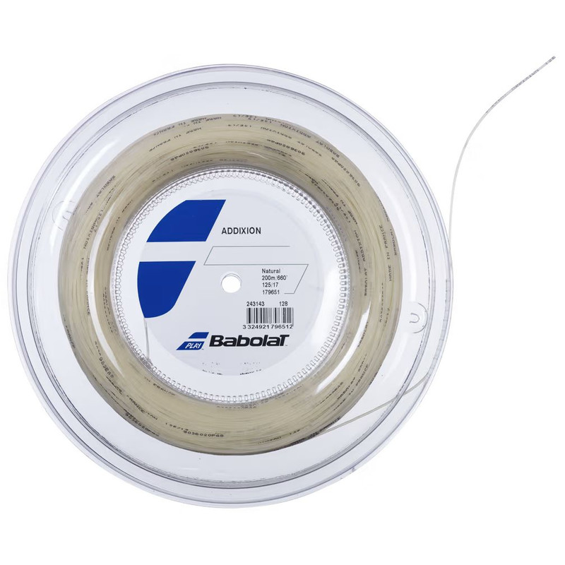 Babolat - Cuerda Tenis Addixion 1.25 X 200 Mts (Natural)