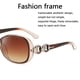 thumbnail image 4 of Gafas de sol retro de gran tamaño para mujer, con protección ancha, de diseñador, ovaladas y elegantes., 4 of 8