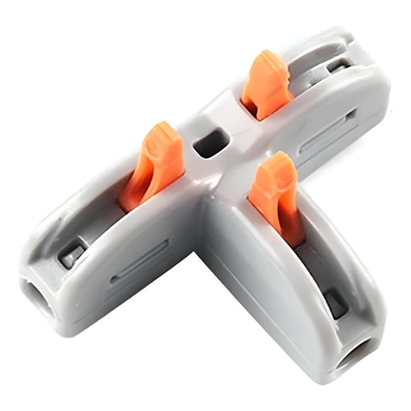 Conector Cableado Rápido Tipo Wago Entrada Salida Múltiples gris Talla Única