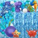 thumbnail image 5 of Cortinas con flecos BUDICOOL, lámina ondulada, 3 unidades, azul turquesa, 2 m, 5 of 8
