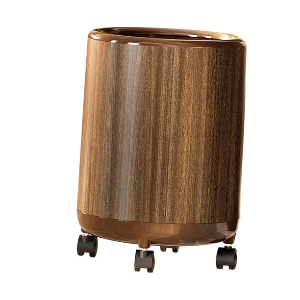 Cubo de basura, contenedor de basura, elegante contenedor de almacenamiento redondo con gran capacidad, papelera para dormitorio, lavadero, inodoro, t 18L 27cmx39cm