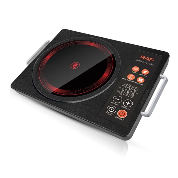 Cocina Eléctrica Infrarroja 1 Hornilla Vitrocerámica Panel Digital Touch