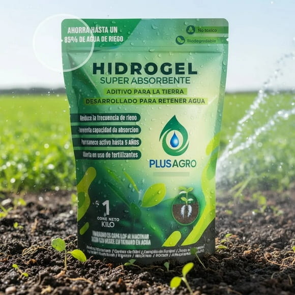Hidrogel Plusagro 1 Kg | Ahorro de agua en Riego