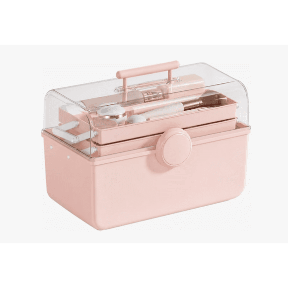 Caja Organizadora De Maquillaje Y Cosméticos Portátil ROSA