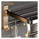 thumbnail image 3 of Toallero Plegable Acero Dorado Negro, 3 of 5