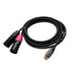 thumbnail image 4 of Cable USB C A 2 XLR De 3 Pines Con Micrófono Balanceado Para Amplificador, Auriculares Y Altavoz De 1,8 M, 4 of 5