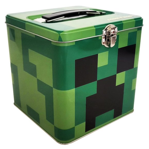 Lata de almacenamiento The Tin Box Company XL con mango Minecraft