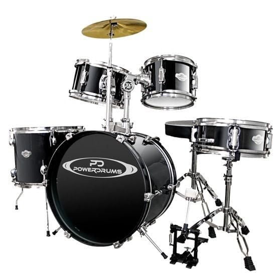 Batería para Niños Powerdrums Pd-03 Bk- Negra