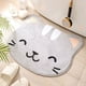 thumbnail image 2 of 1pc Cat Pattern Bath Rug, Soft Non-Slip Absorbent Quick Drying Bath Mat, Cute Cartoon Shower Carpet For Home Kitchen Bathroom, 15.7*23.6in/19.7*31.5in, 2 of 4