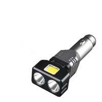 Xusx111 - Linterna Recargable, Linterna De Cargador De Coche Pequeño, Linterna De Automóvil De Emergencia Con 4 Modos De Iluminación, Enchufe De Coche 12V Para Coche