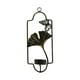 thumbnail image 1 of Candelero Montado En La Pared De Hierro Candelero Decoración Para El Hogar Ginkgo Negro, 1 of 5