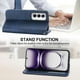 thumbnail image 3 of Funda Flip FOXDOCK para OPPO Reno 12 5G , Estilo Billetera con Diseño Rombo, Correa de Mano y Soporte, Uso Diario, 3 of 6