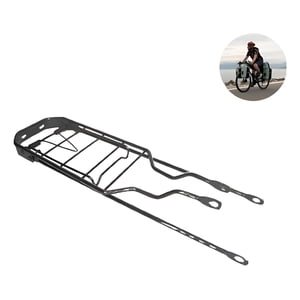 Genérica - Parrilla Trasera Bicicleta 29 28 Transporte Porta Alforja Negro