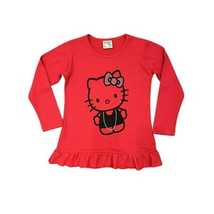 Polera Niña Hello Kitty Rojo 8