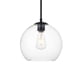 thumbnail image 1 of Lámpara Colgante Living District Baxter Negro Vidrio Transparente 110V, 1 of 8