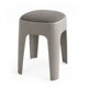 thumbnail image 2 of Taburete apilable acolchado gris, 2 of 5