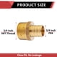 thumbnail image 2 of Pex Fitting Barb Crimp 3 4 Pulgadas X 3 4 Pulgadas Npt, 2 of 9