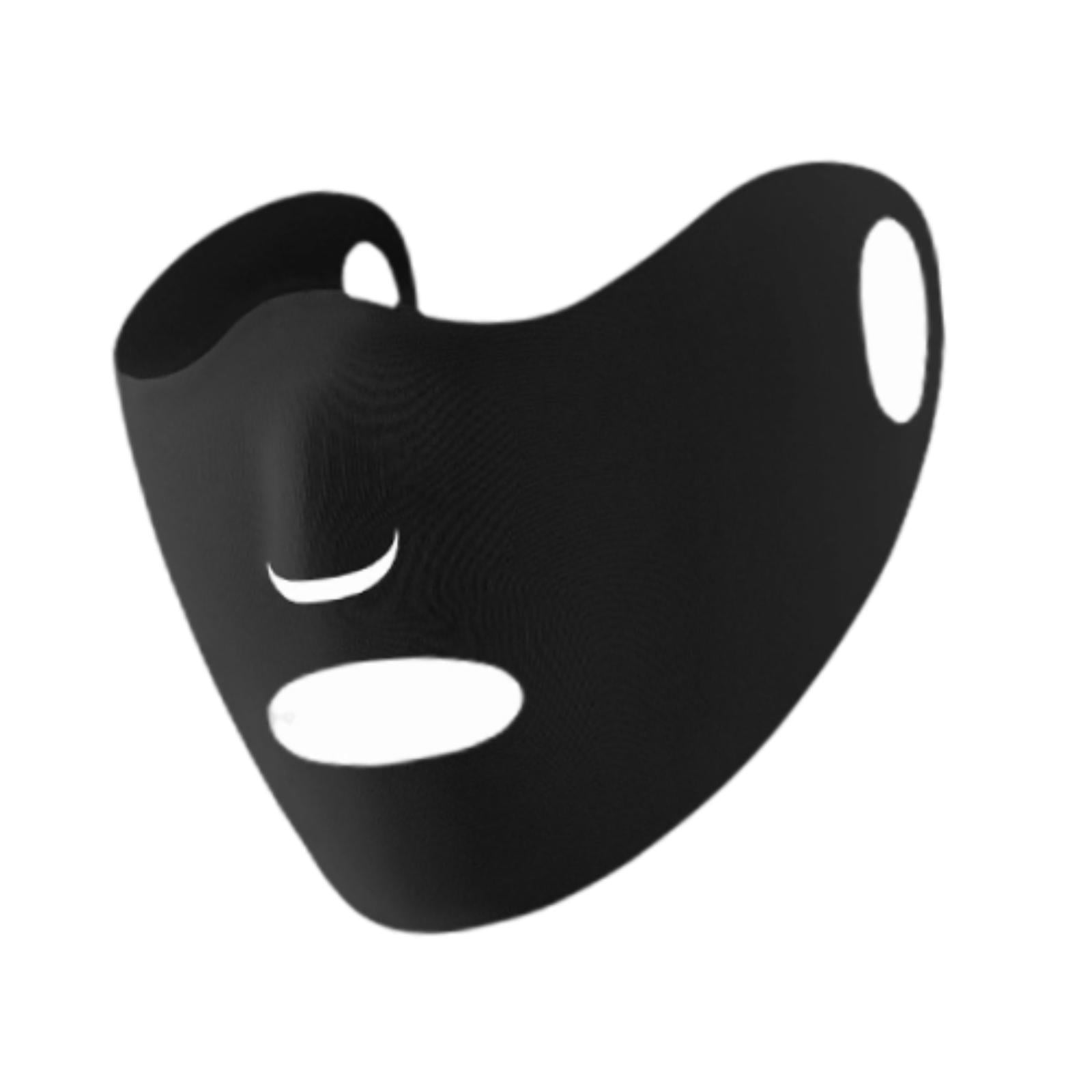 Magideal - Máscara De Protección Solar, Máscara Solar De Golf, Ajustable, Para Usar En Las Orejas, Protección Solar Cómoda, Protección Facial Para Practicar Golf Negro