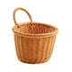 thumbnail image 2 of Cesta de almacenamiento de ratán sintético, organizador de baño, cesta decorativa rústica, práctica, soporte para utensilios de cocina para sala de Marrón oscuro, 2 of 5