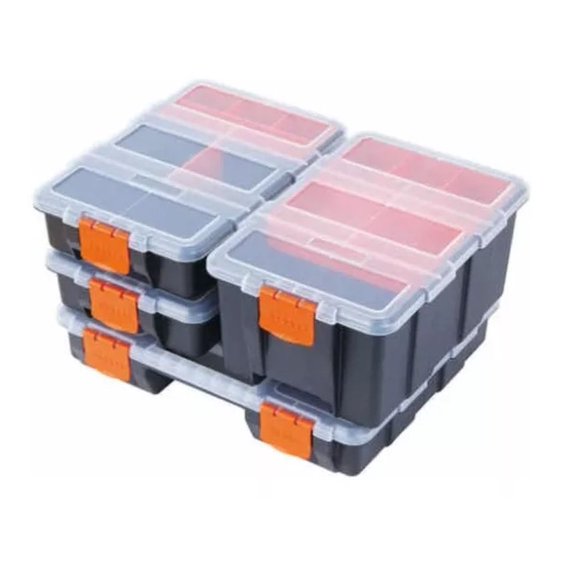 Organizador Tactix Plastico Jgo. 4 Pzas