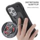 thumbnail image 2 of Funda for Apple iPhone 14 de 6.1 Pulgadas con Soporte de Doble Anillo, Soporte Giratorio de 360°, PC+silicona, Cubierta de Teléfono a Prueba de Golpes de Grado Militar de Alta Resistencia, Negro,, 2 of 6