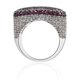 thumbnail image 4 of Anillos de Lujo para Hombre con Corazón de Moda Bling Punk Rapero, Chapados en Oro de 18K, Brillantes, Grandes, con Hielo, Hip Hop, Circonia Cúbica, Anillos de Compromiso para Hombre, 4 of 9
