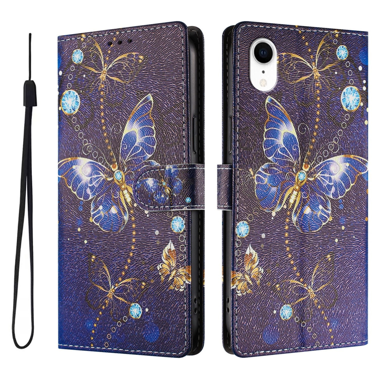 Foxdock Funda Tipo Cartera Para Iphone Xr Con Soporte Y Correa – Diseño De Patrones Lindos