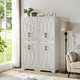 thumbnail image 2 of 68"high living room sideboard, multi-functional combination TV cabinet sideboard, large capacity storage cabinet, can be used in living room, bedroom,office area, white, 23.7''L x 15.0''W x 68''H., 2 of 3