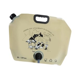 Ioensy - Bolsa Contenedora De Agua Para Acampar, Jarra De Almacenamiento Para Botellas De Agua, Ideal Para Barbacoas, Senderismo Al Aire Libre, Color Caqui