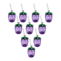 Magideal - 10 Piezas De Tazas De Frutas Y Uvas, Lindas Tazas De Café Helado, Regalo De Cumpleaños, Fiestas, Reuniones, Té Púrpura