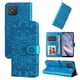 thumbnail image 1 of Funda tipo cartera FOXDOCK para OPPO Reno4Z 5G , diseño girasol en relieve, cuero PU, cierre magnético, soporte y tarjetero, 1 of 5