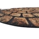 thumbnail image 2 of Limpiapies Diseño Piedras Semicircular Marrón, 2 of 3