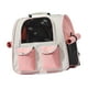 thumbnail image 1 of Mochila Para Gatos, Bolsa De Transporte Para Perros Y Gatos, Para Caminar, Uso Al Aire Libre, Rosa, 1 of 5