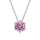 thumbnail image 3 of Collar de Moissanita de 1 a 2 Uds para Mujer, Collares de Diamante Color D VVS1 Rosa/azul/verde, Regalos de Joyería para Cumpleaños Aniversario Día de San Valentín con Certificado, 3 of 9