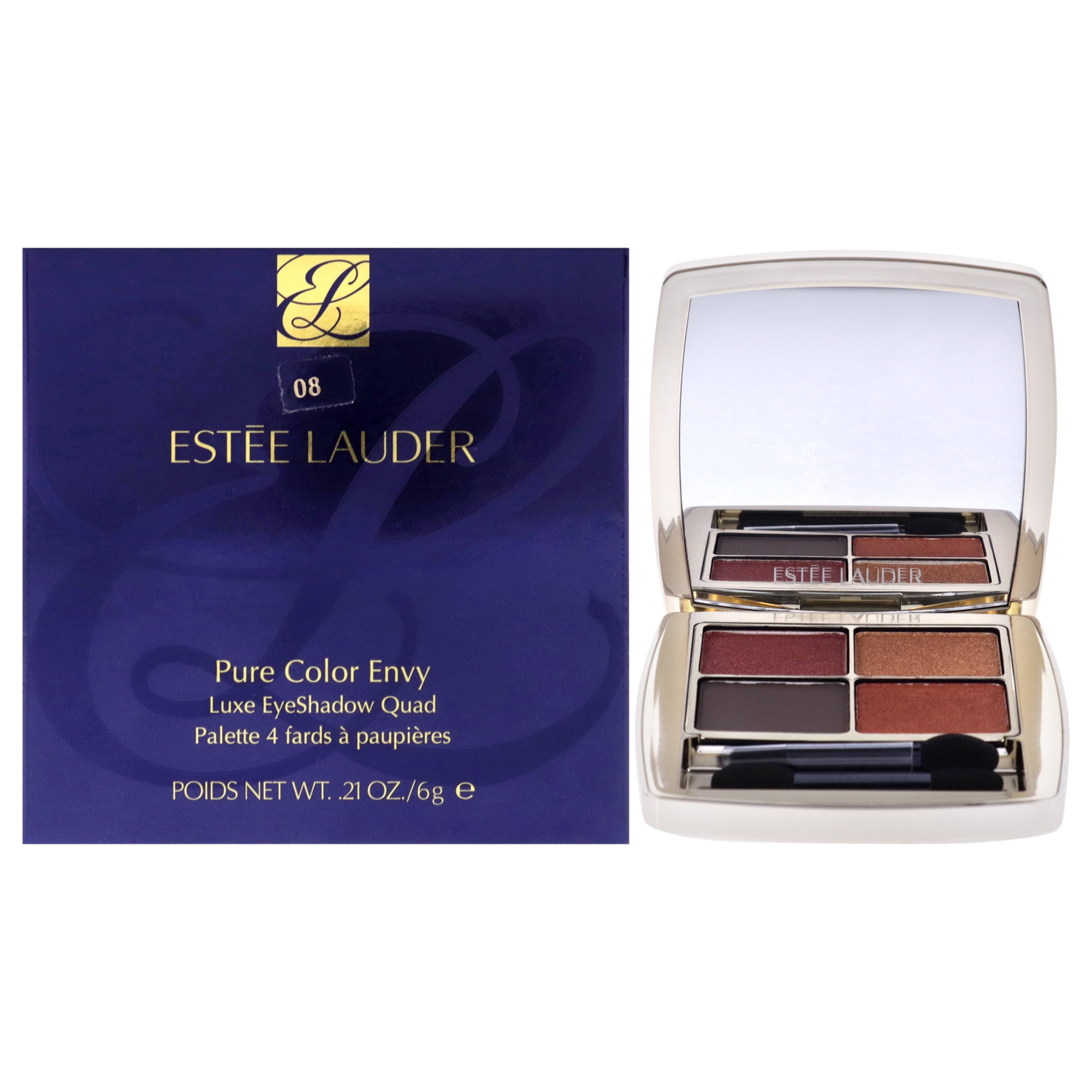 Estée Lauder - Cuádruple De Sombra De Ojos Luxe Con Envidia De Color Puro - Tierra Salvaje De Para Es - Sombra De Ojos