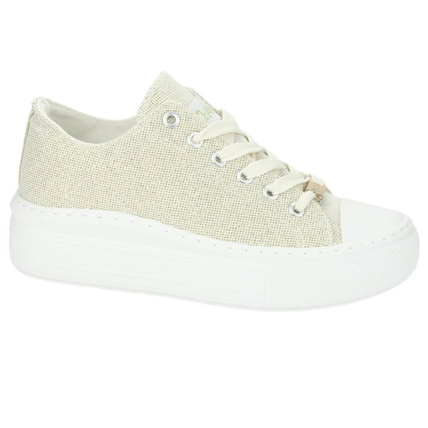Zapatilla Chalada Mujer Clu-11 Dorado Urbano