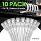 thumbnail image 2 of Cable Ethernet Cat 6 7 Pies (2 M) Paquete De 10 Gbps Rj45 10 Gbps Blanco, 2 of 8