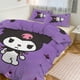 thumbnail image 1 of Kuromi 3 Pieces Anime Merch Comforter Set 1 Quilt Cover 2 Pillowcases 3D Printed Cute Comfortable Bed Set Cover Merchandise Gifts for Boys Girls Adults Twin, 1 of 5