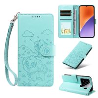 Funda Billetera Foxdock Compatible Con Xiaomi 15, Diseño Perrito Tierno, Ranuras Para Tarjetas Y Soporte Plegable