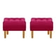 thumbnail image 1 of Set Pouf Wood 1c Felpa 04 Burdeo, 1 of 5
