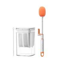 Magideal - Colador De Yogurt Griego, Colador De Alimentos, Accesorios De Cocina De 1100Ml, Filtro De Té Casero, Separador De Suero, Taza De Filtro De Leche De So Naranja