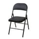 thumbnail image 1 of Silla plegable con acolchado negro, 1 of 5
