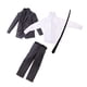 thumbnail image 5 of Conjunto De Traje De Caballero Masculino 1/6 Para Accesorio De Figuras De Acción De 12 '' Gris, 5 of 5