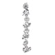 thumbnail image 2 of Adorno De Diamantes De Imitación Cadena De Boda Decorativa Blanca, 2 of 5