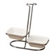 thumbnail image 5 of Soporte De Cerámica Para Reposacucharas De Cocina, Estante De Acero Inoxidable, Cuenco Cuadrado Doble, 5 of 5