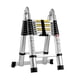 thumbnail image 1 of Escalera Aluminio Telescópica Multi-Uso Doble 5,0 mt - JZ250D, 1 of 3