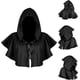 thumbnail image 3 of Máscara Peste Negra Cuero Sintético Cosplay - Halloween Negro Protector Facial + Mascarilla + Capa, 3 of 7