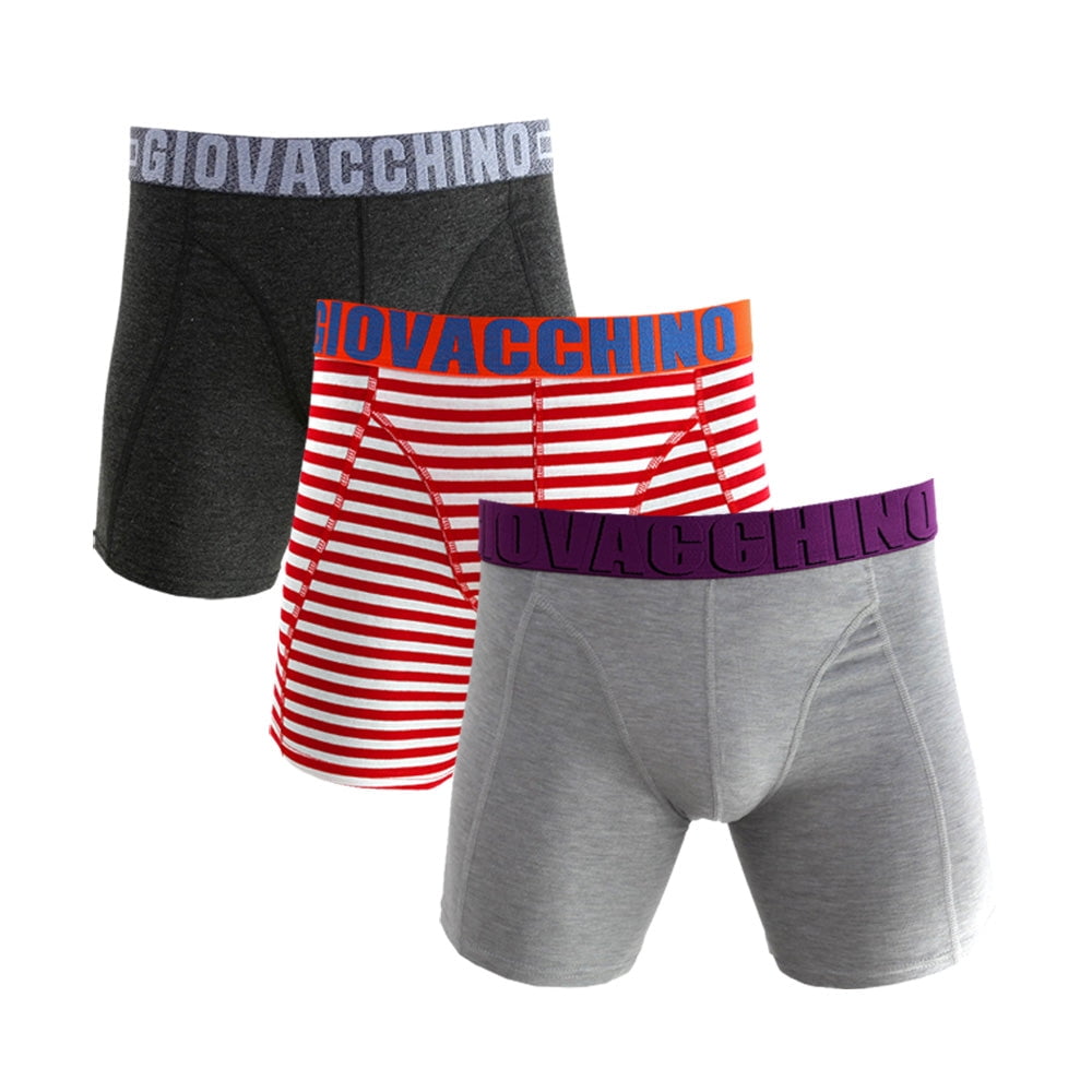 Giovacchino - Pack De 3 Boxer Largo Algodón Hombre