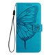 thumbnail image 3 of Funda cartera mariposa para Motorola Moto G17 Power con soporte y ranuras para tarjetas Azul, 3 of 6